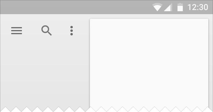 Material Design: Constrain width under full length