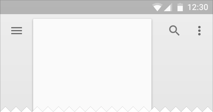 Material Design: Avoid splitting sheets of material