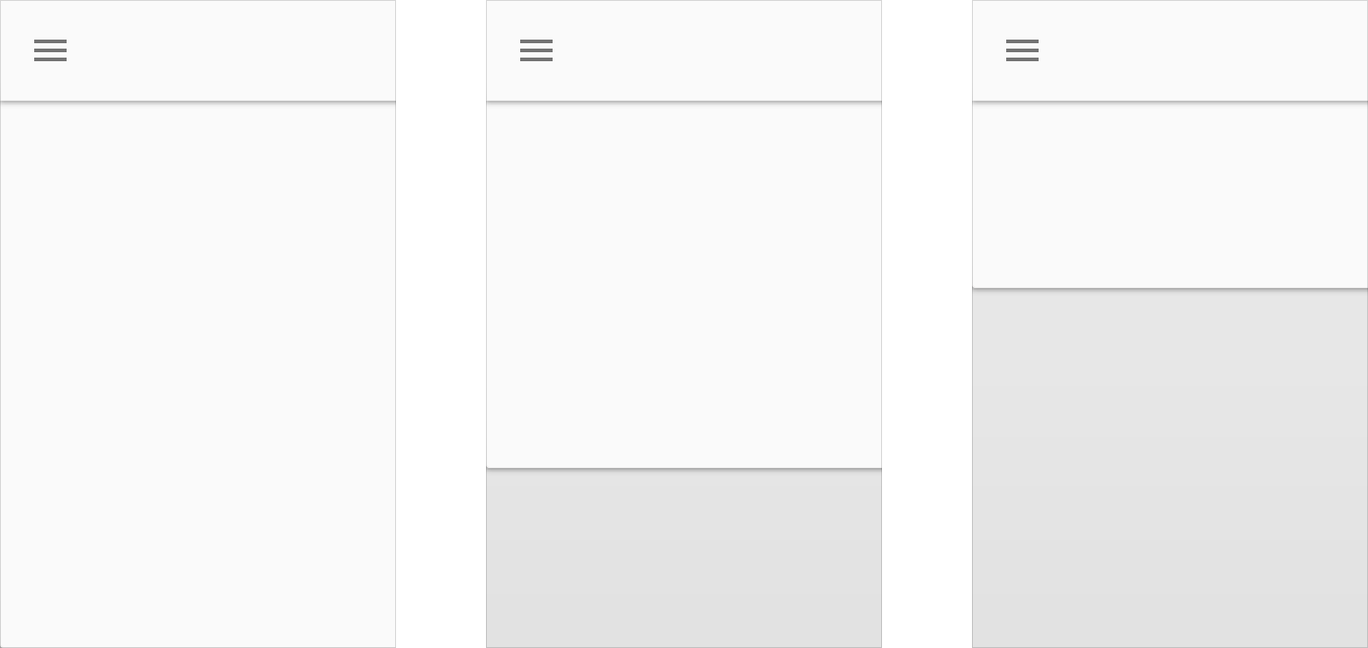 Material Design toolbars clip scrolling sheets below