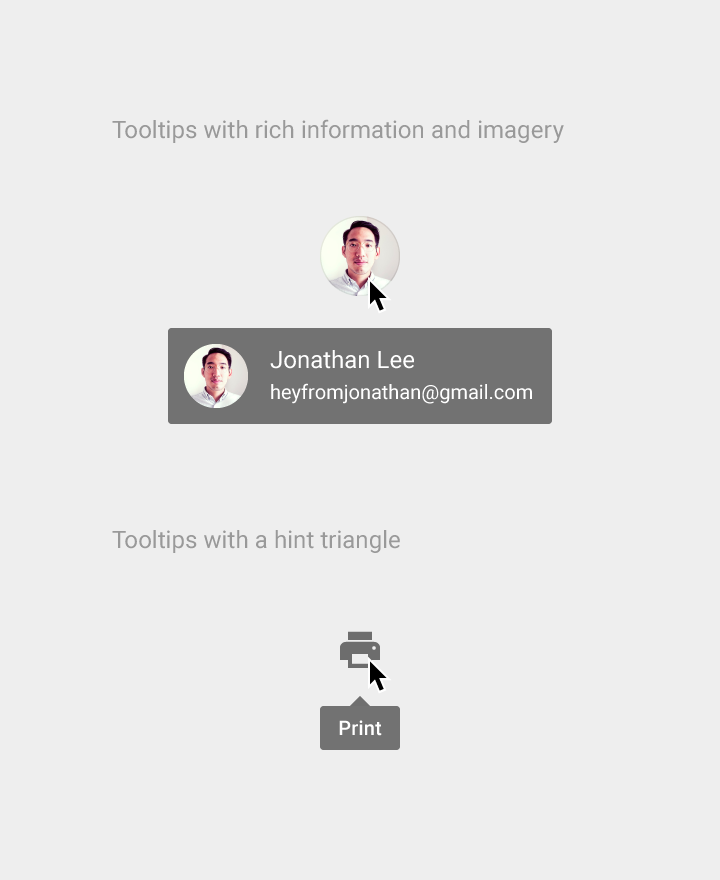 Material Design 工具提示错误示例