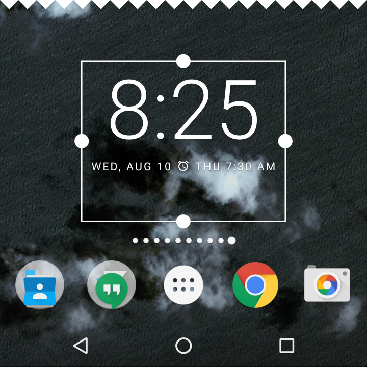 Material Design 中的小部件可调整大小,支持横向和纵向