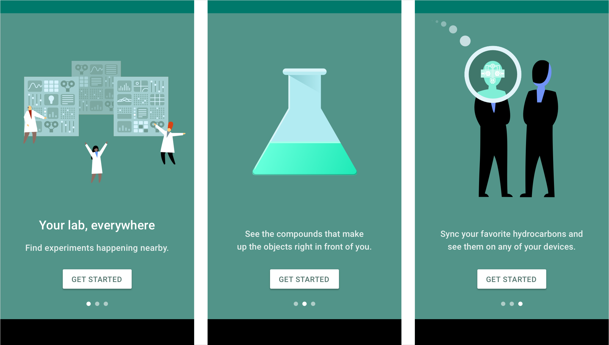 Material Design: Consistent visuals unify the onboarding experience