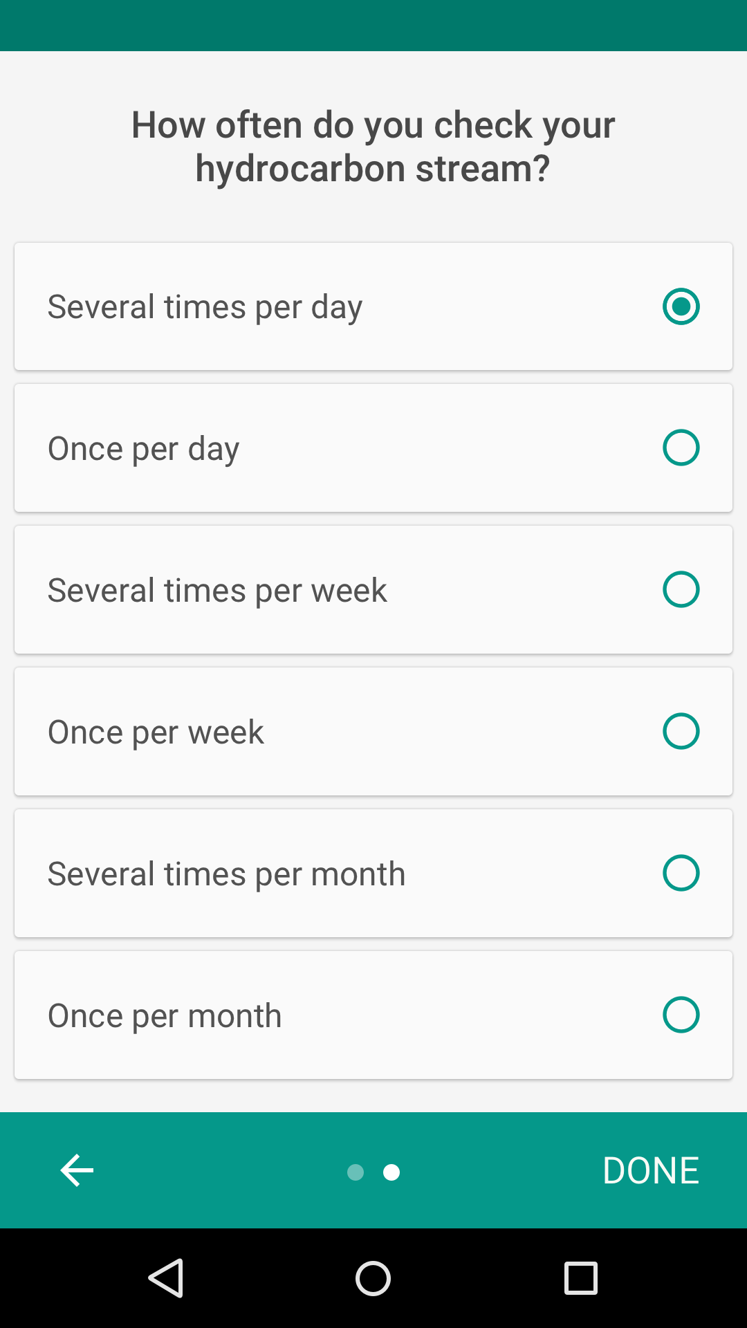 Material Design: User stream check frequency insights