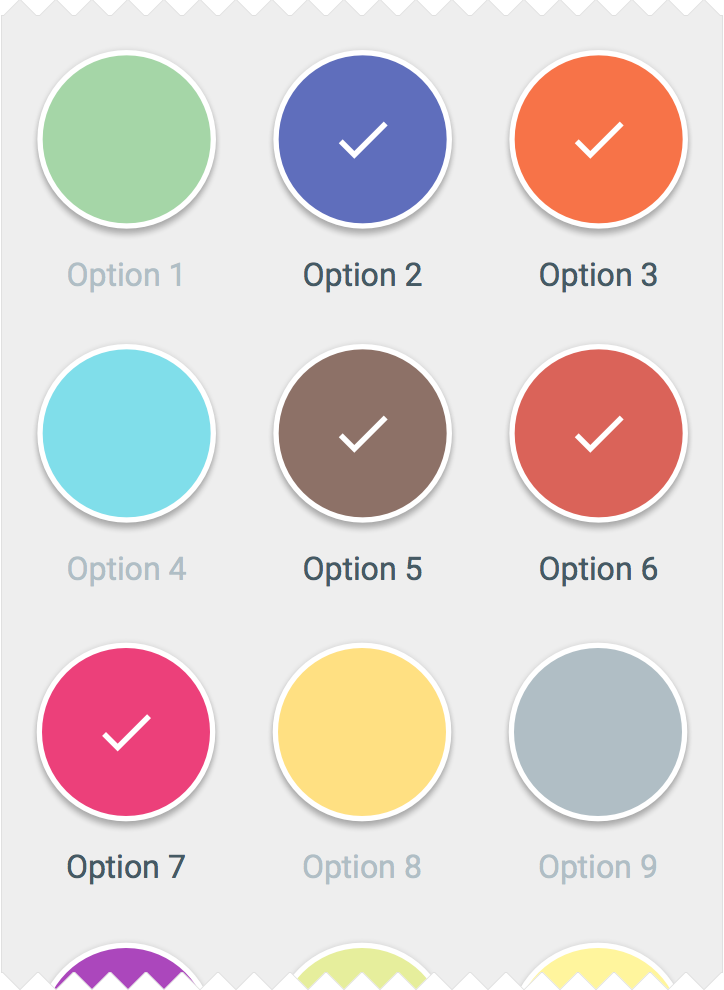 Onboarding Grid View in Material Design