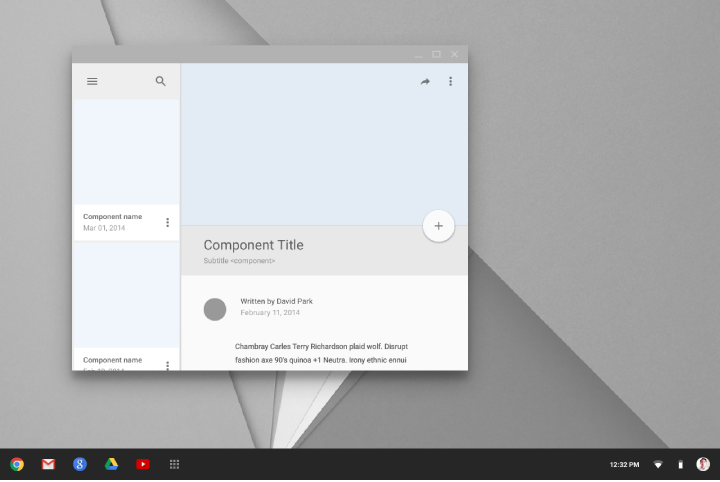 Material Design 中的水平窗口设计