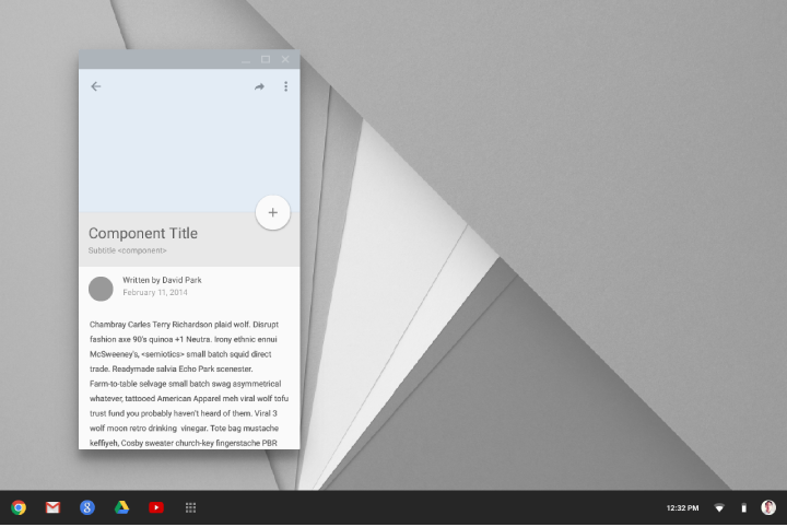 Material Design 风格的垂直窗口
