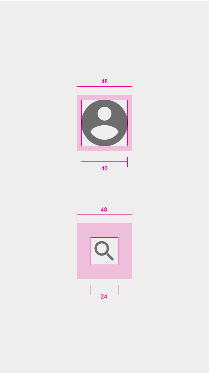 Material Design 中的触摸目标大小指南