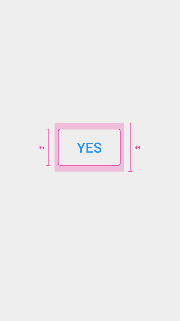 Material Design 中的触摸目标大小指南