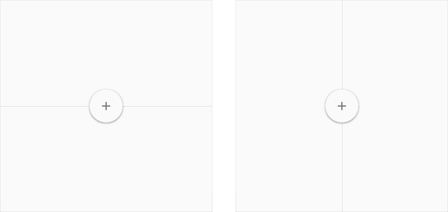 Floating action buttons with Material Design seams