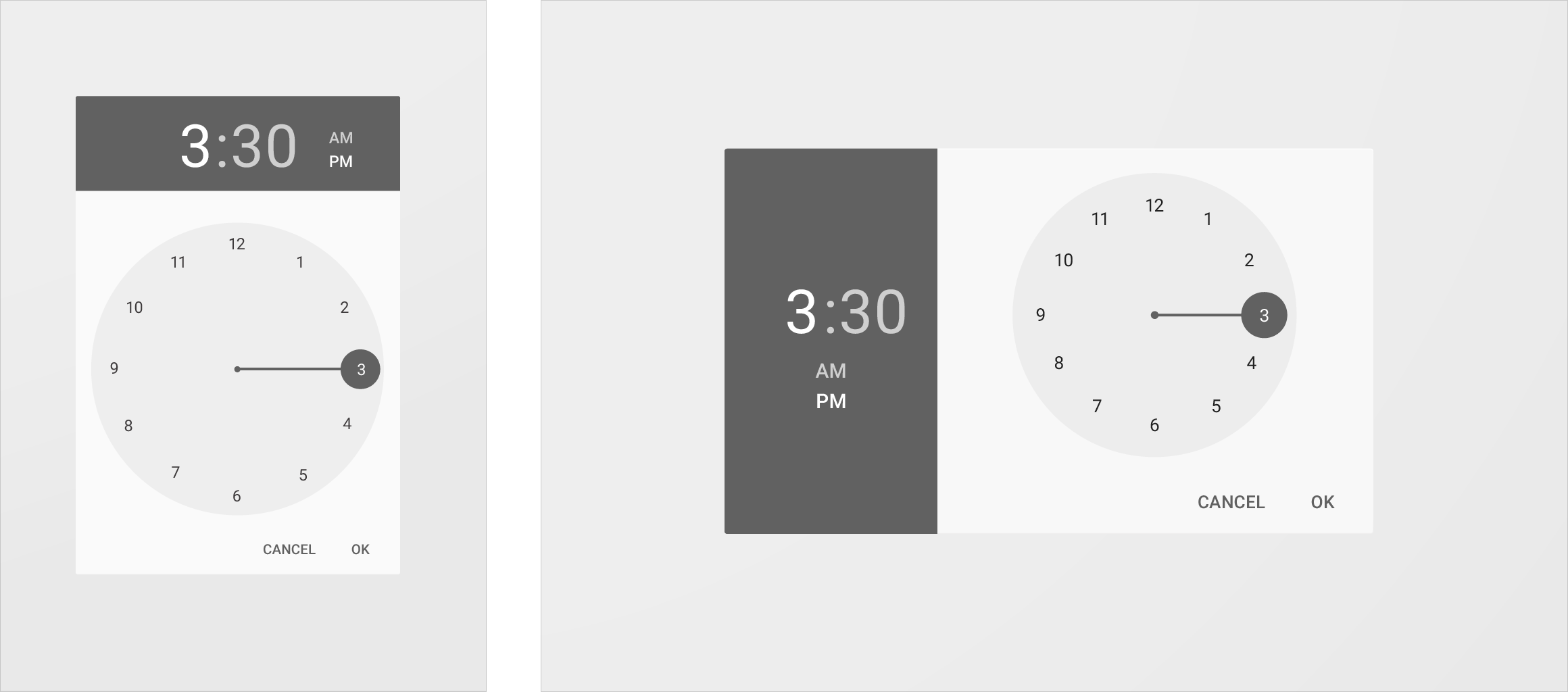 Material Design 中的元素可根据屏幕比例重排