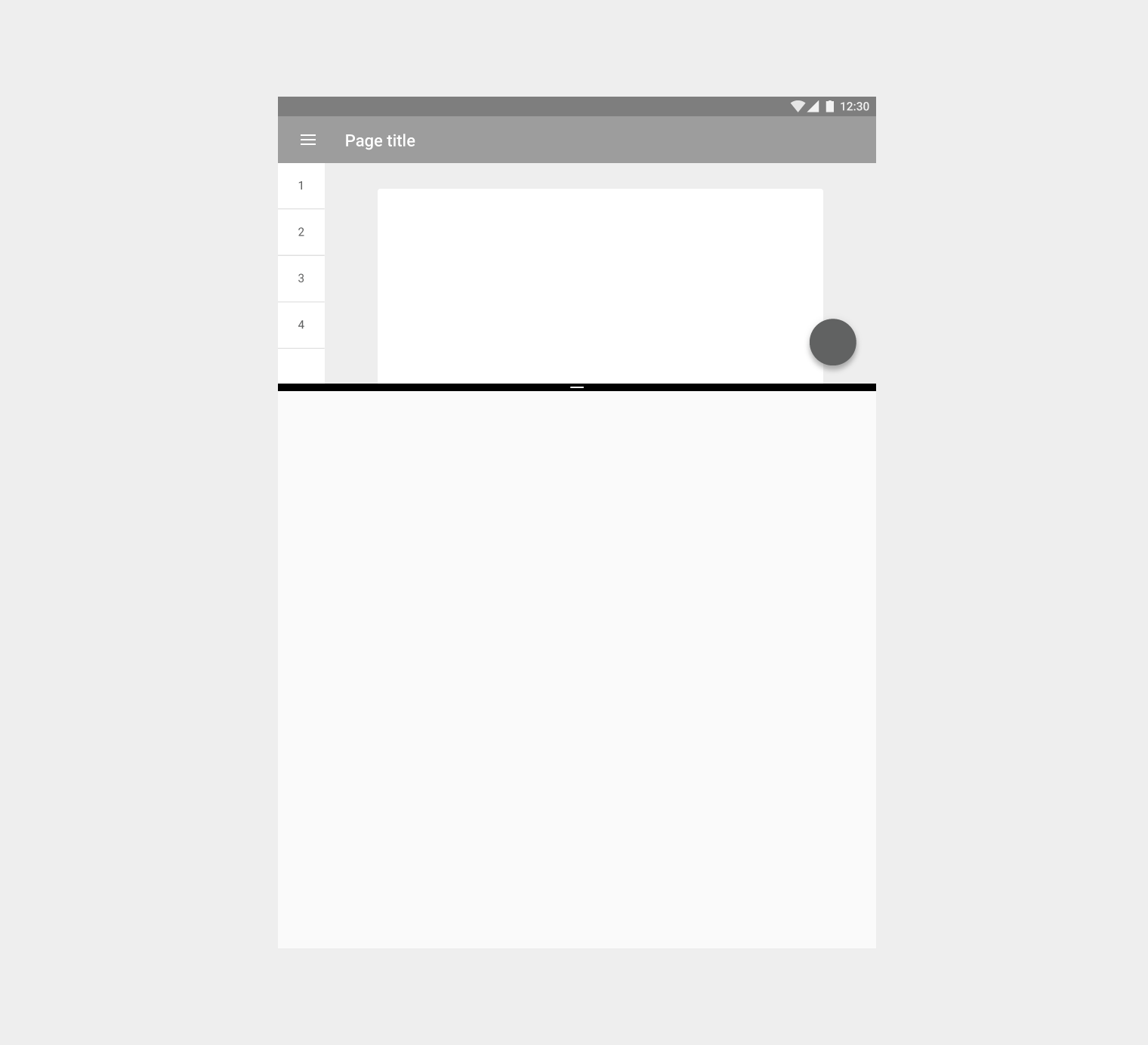 Material Design app aspect ratio 34.15% in split screen