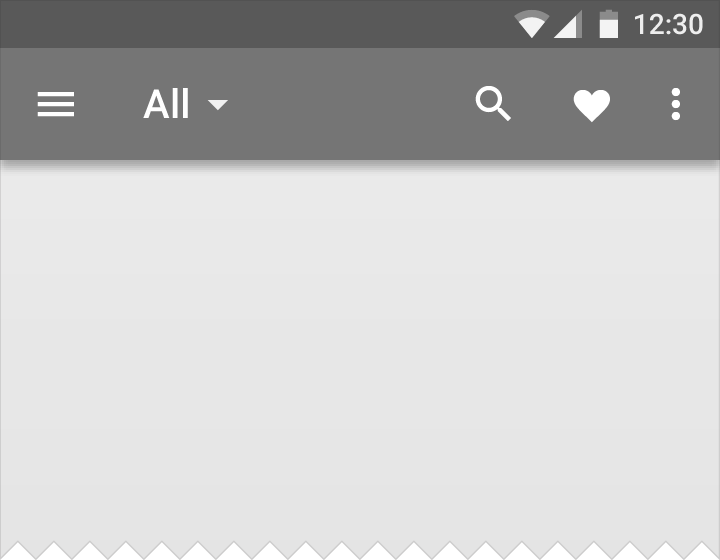 Material Design 中的应用栏示例