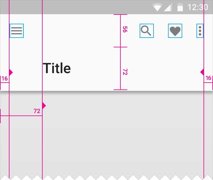 Material Design 中的应用栏高度增加以增强视觉效果