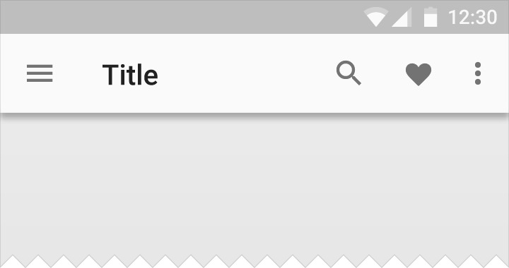 Material Design 中的亮色应用栏