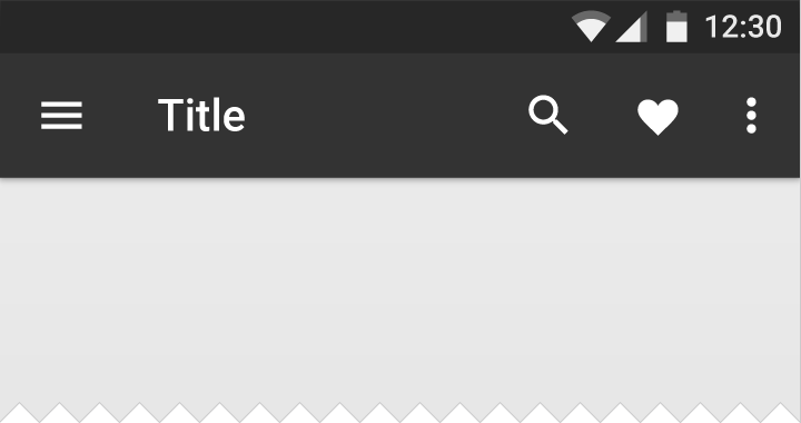 Material Design 中的暗色应用栏