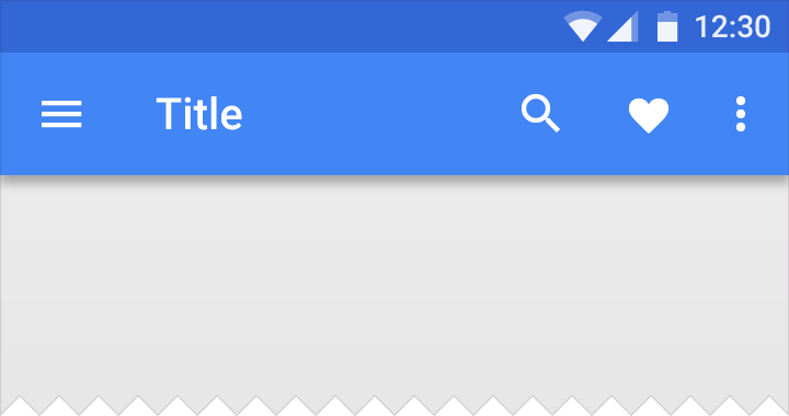 Material Design 中的彩色应用栏