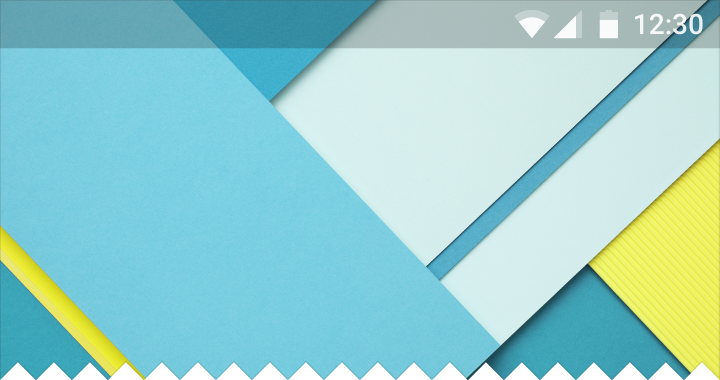 Material Design 中的半透明状态栏，20% 黑色