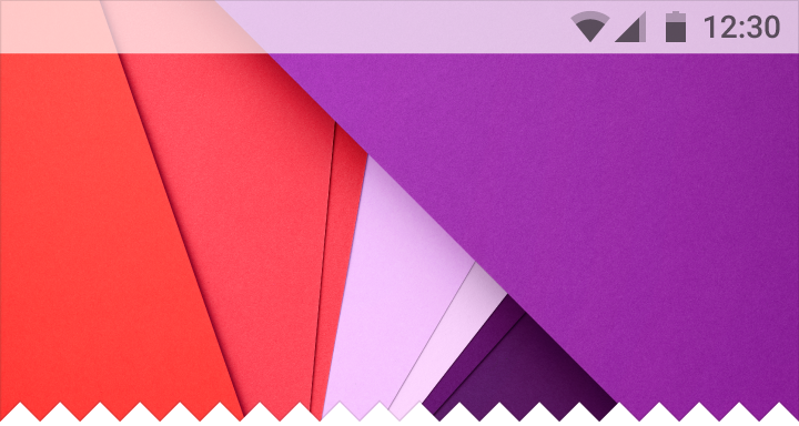 Material Design 中的半透明亮色状态栏