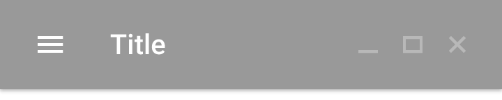Material Design 中的 Chrome 窗口控件
