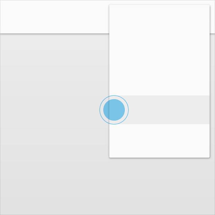 Material Design: Input events affect foreground material