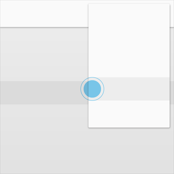 Material Design: Input events can't pass through