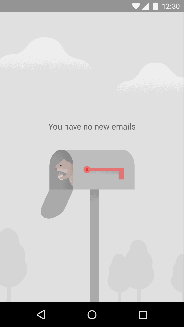 Material Design 中的简洁图像，传达应用用途