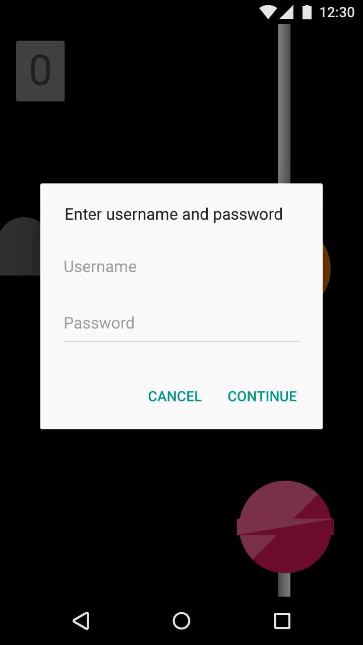 Material Design Dialog