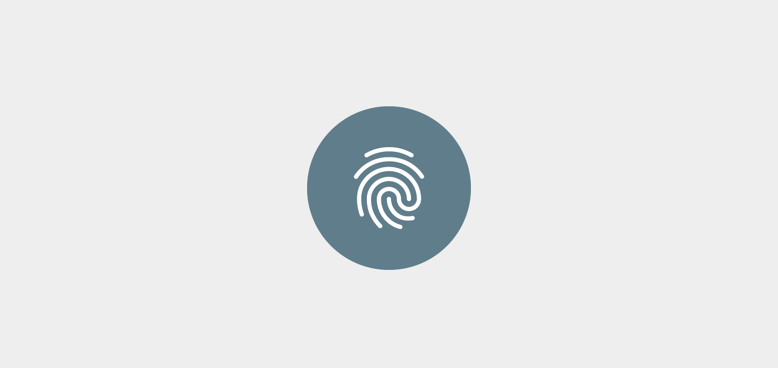 Material Design fingerprint icon for user authentication