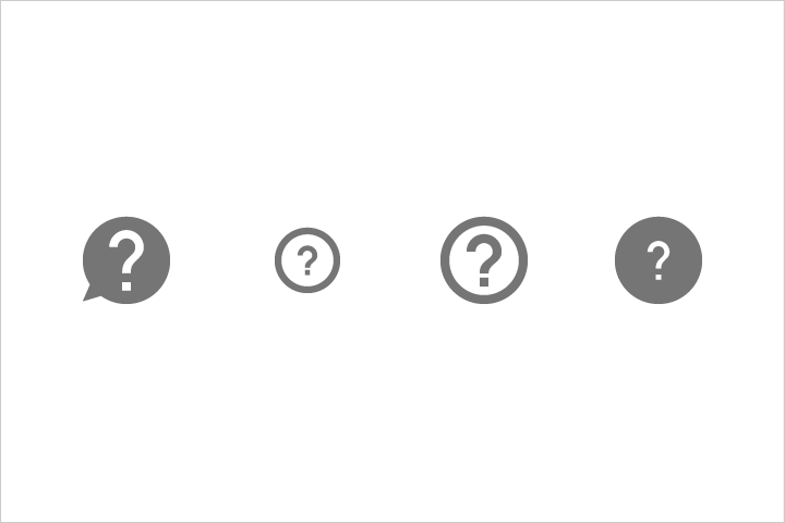 仅使用无变体的 Material Design 图标