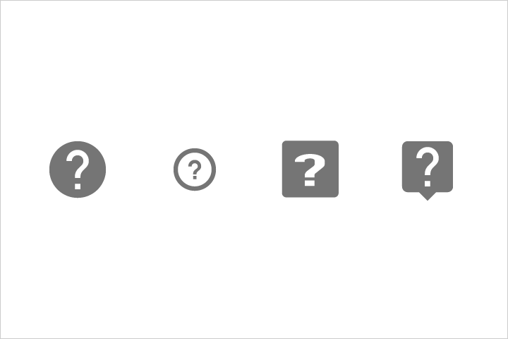 Material Design 避免使用图标变体和外圈轮廓