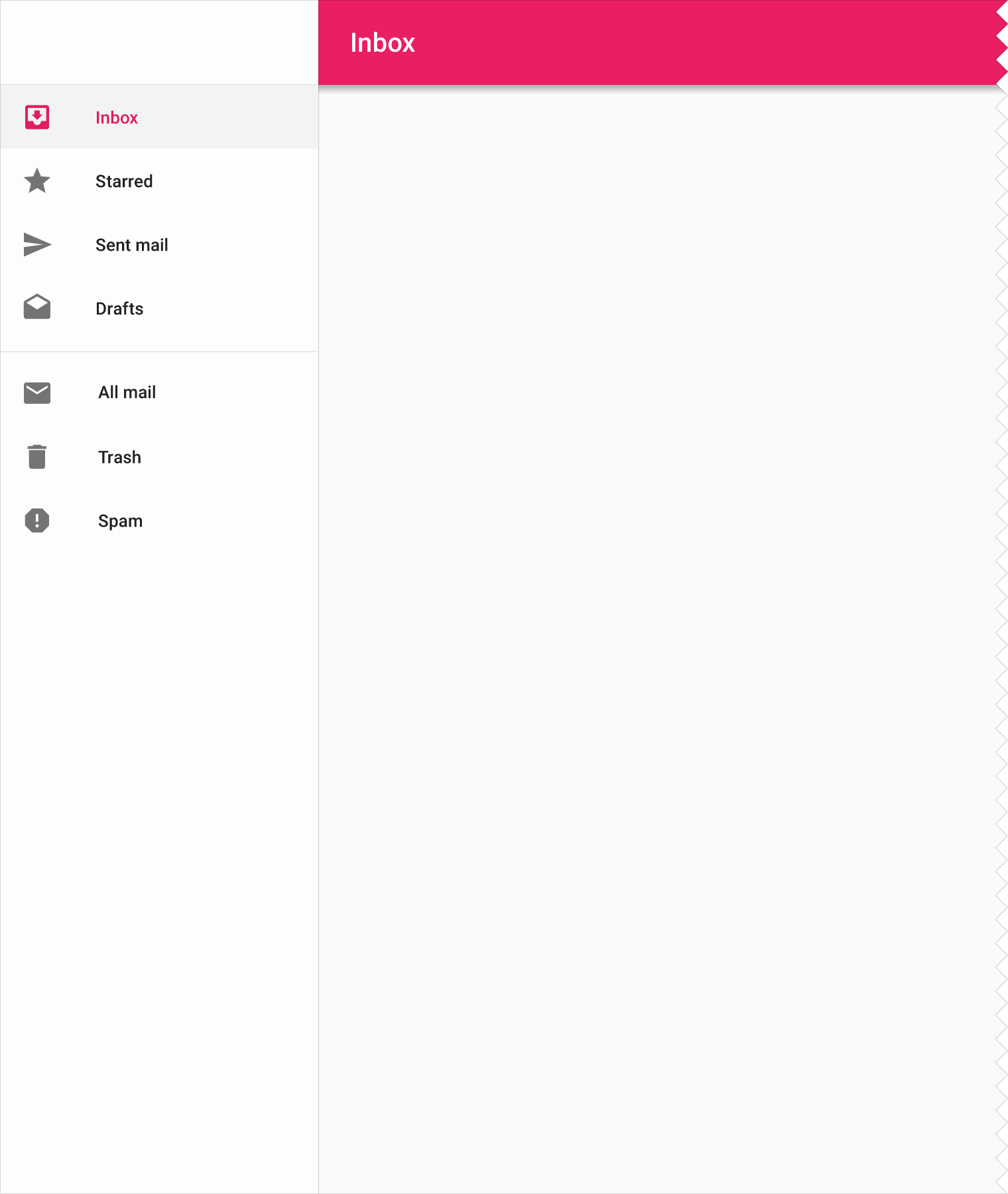 Material Design: Permanent left navigation drawer layout