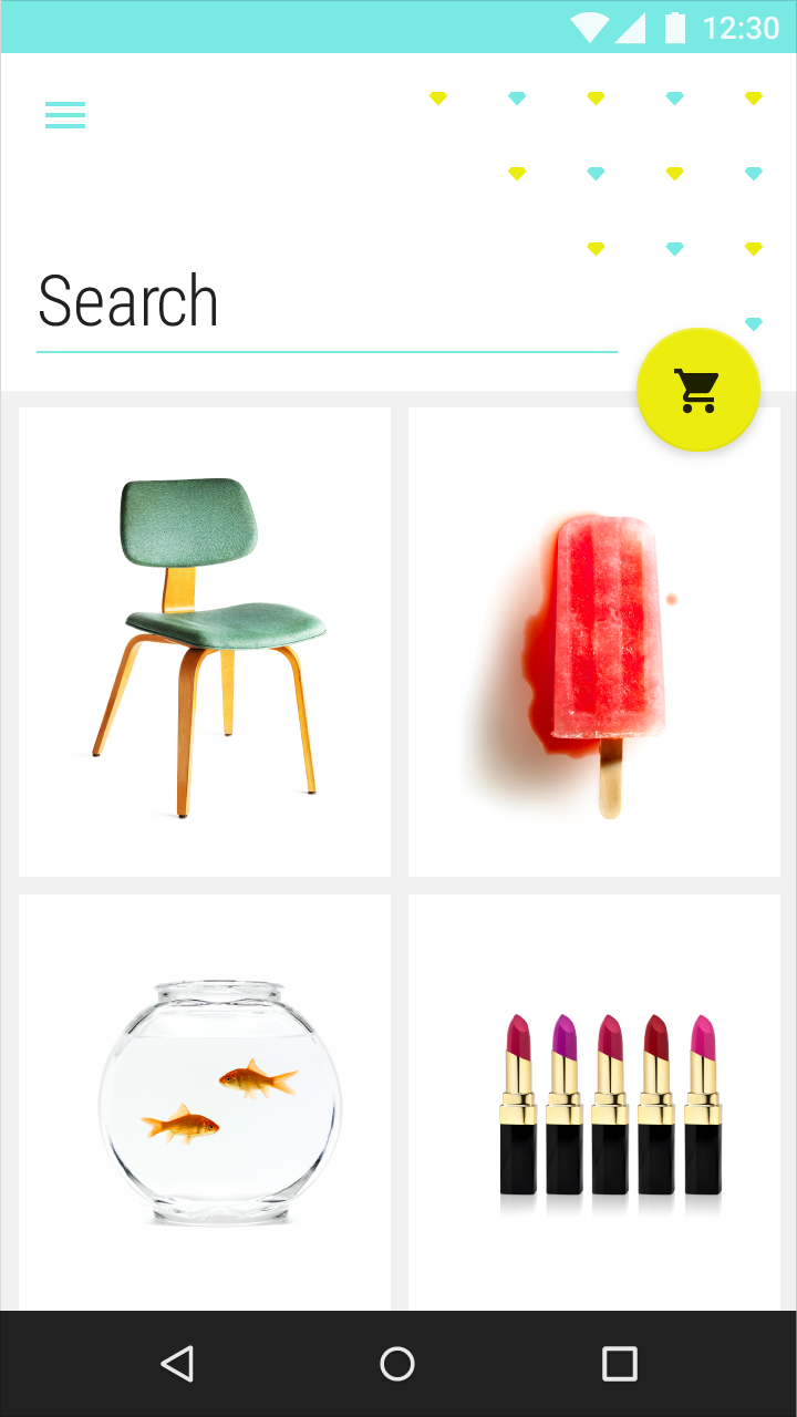Material Design 中的手机侧边抽屉栏整合示例