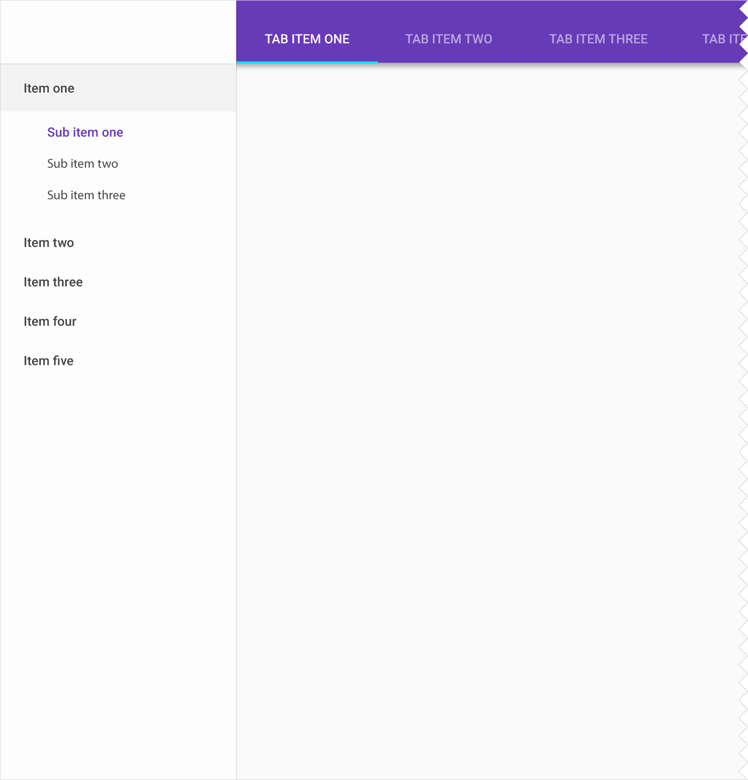 Material Design 中的嵌套侧边抽屉栏和选项卡