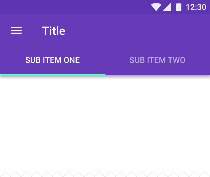 Material Design 的两级导航示例:侧边抽屉栏与选项卡