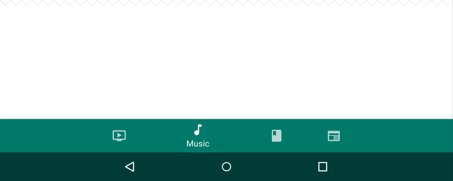 Material Design 动态标签的底部导航栏示例