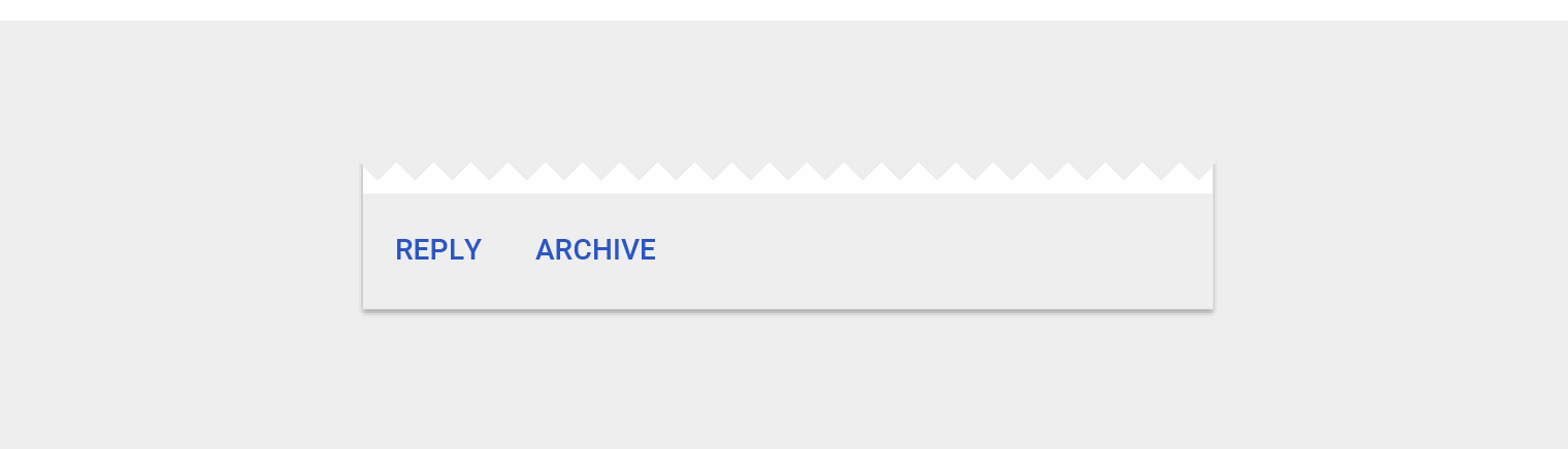 Material Design 通知的操作区域