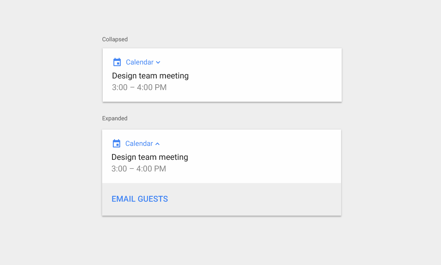 Material Design 通知的标准模板
