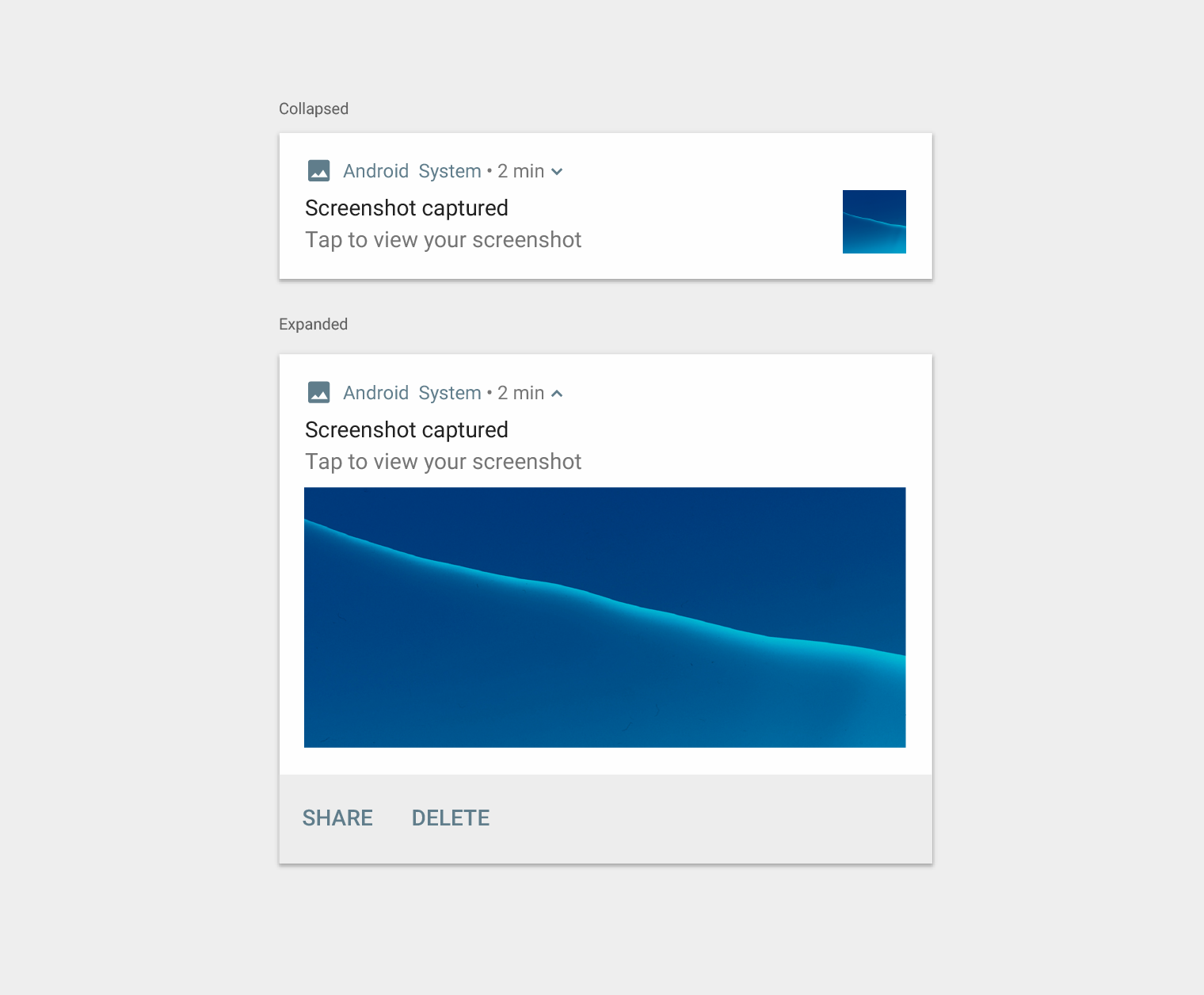Material Design 通知的大图片模板