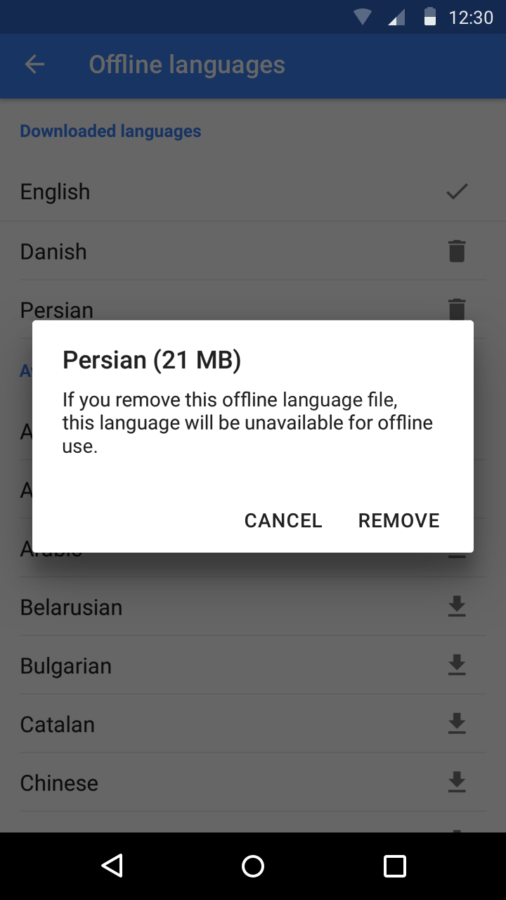 Material Design：文件空间节省可视化