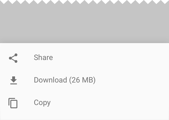 Material Design 下载操作的下载图标