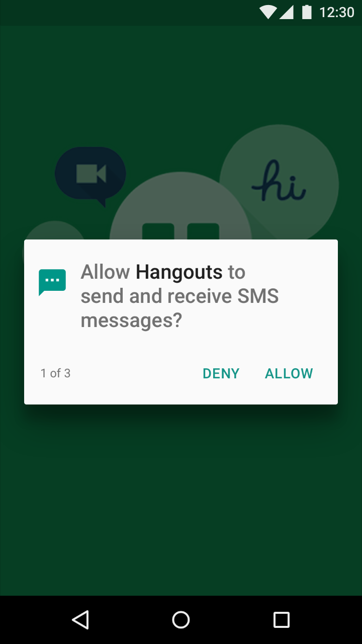 Material Design:首次启动时请求关键权限