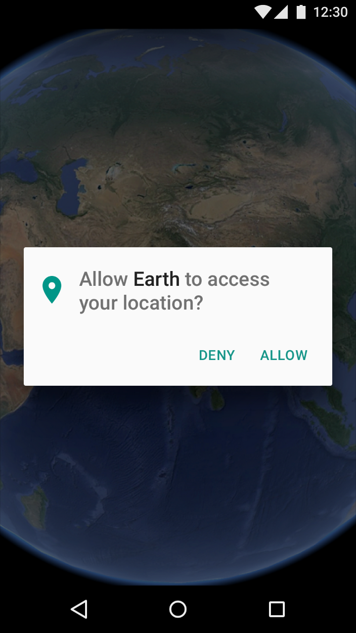 Material Design:权限接受的即时收益