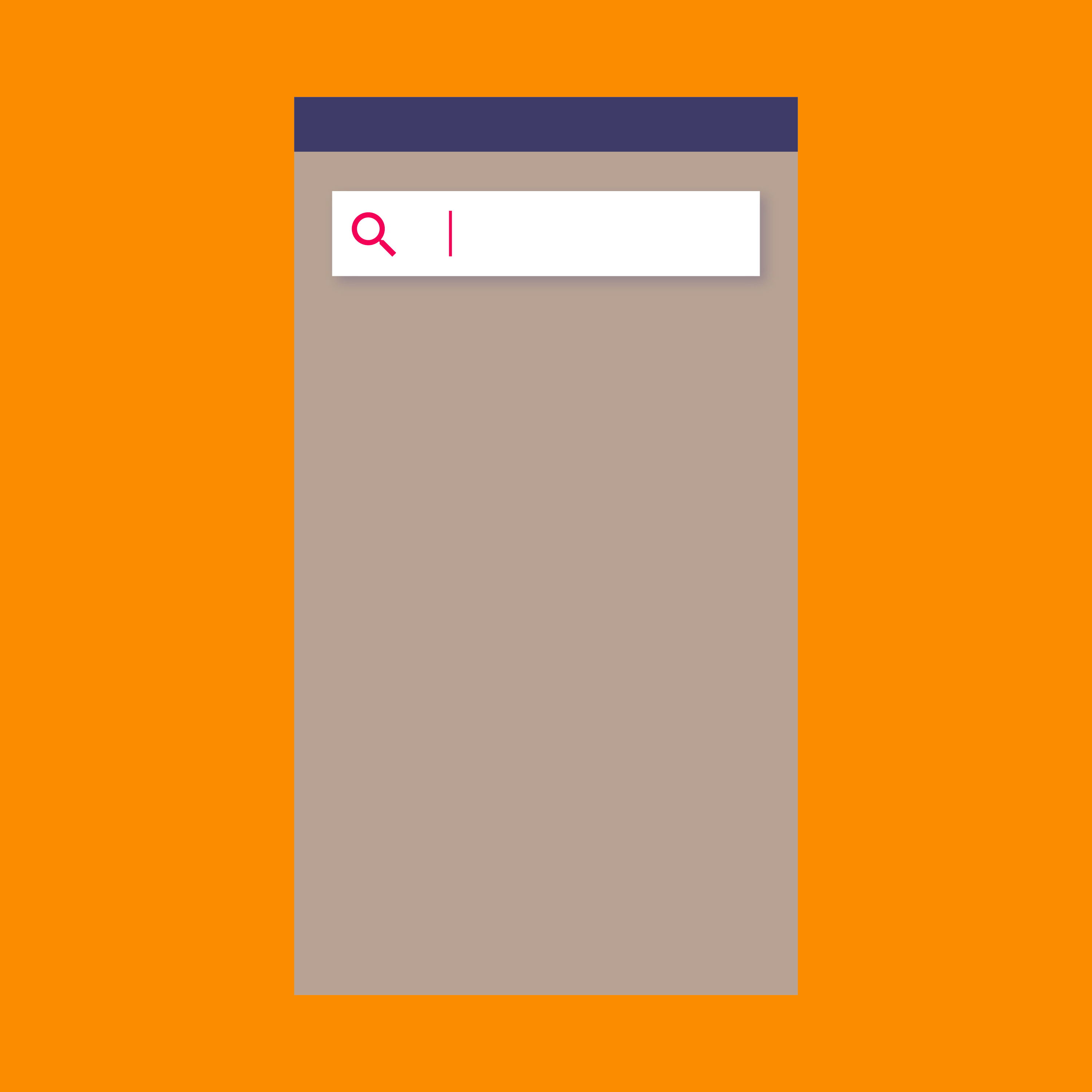 Material Design Search for quick app content access