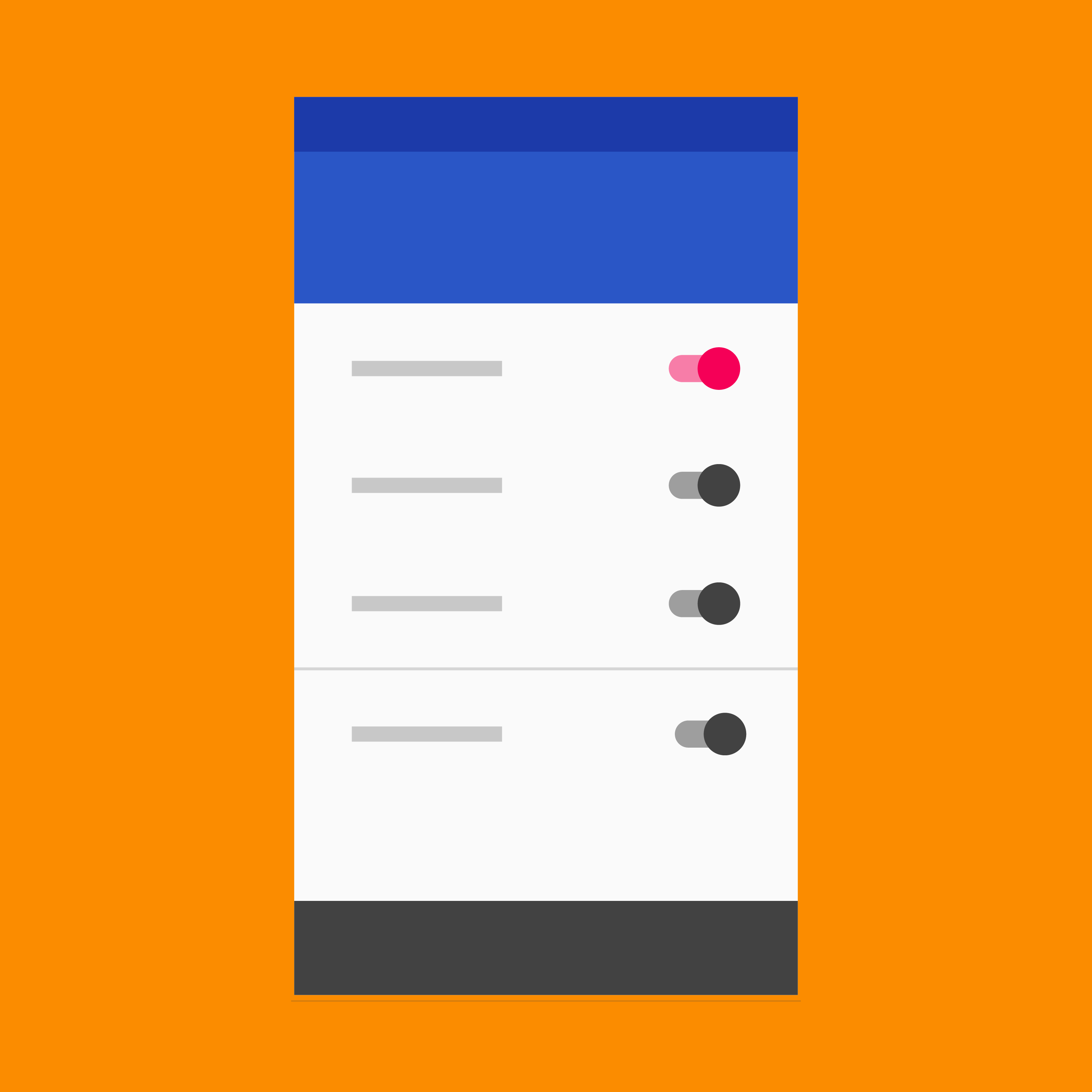 Material Design 中的应用设置功能用于调整用户偏好