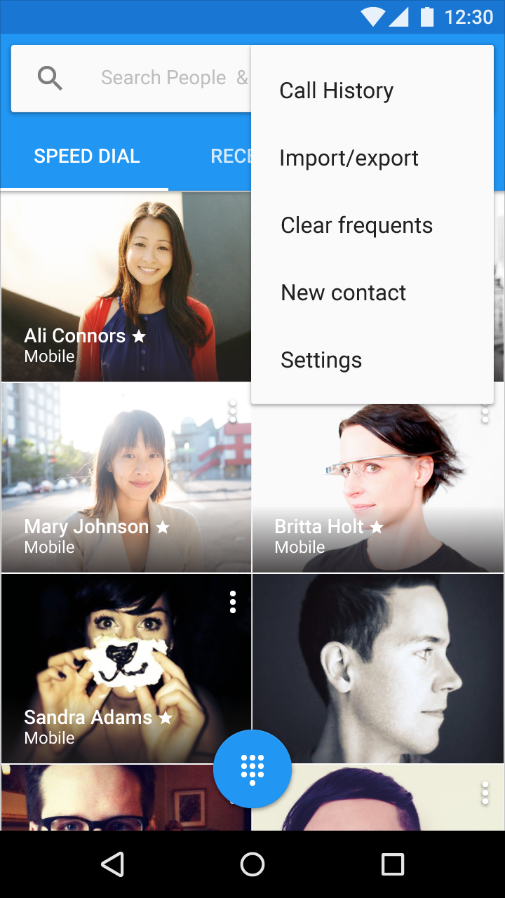 Material Design 中的工具栏菜单设置