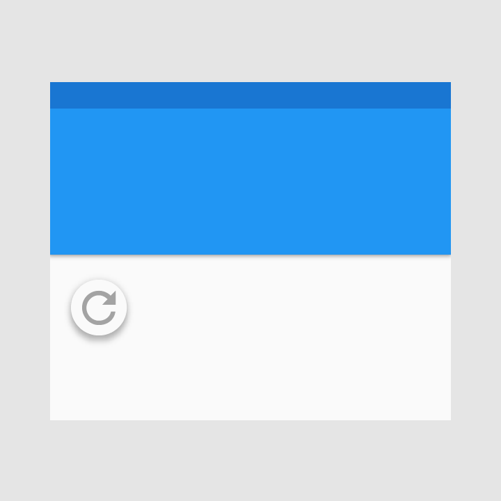 Material Design 中的滑动手势与刷新指示器
