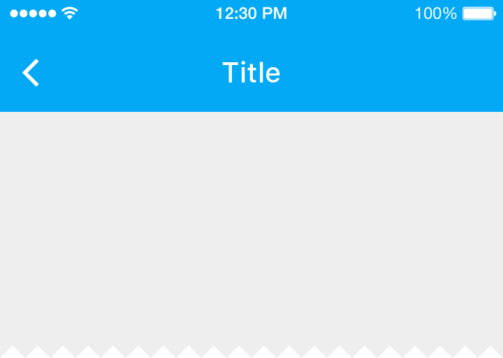 Material Design thicker back arrow on iOS, no stem