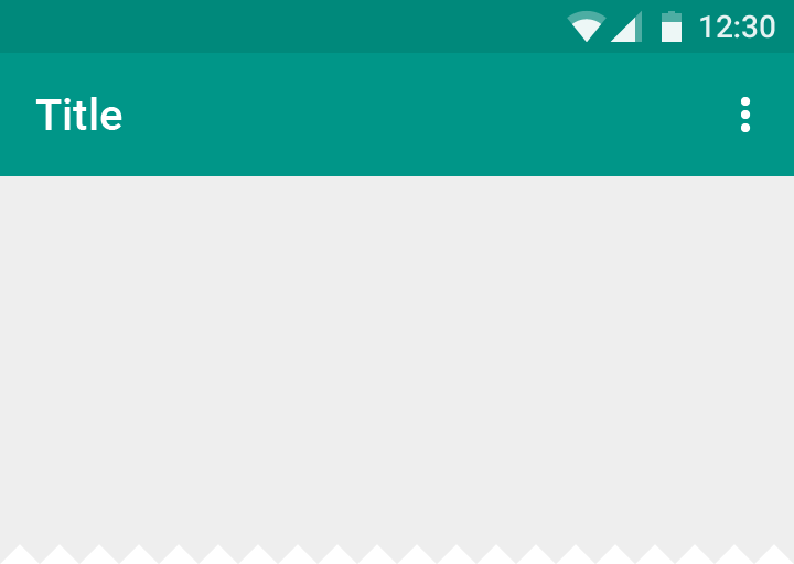 Material Design action overflow menu with three dots for Android/Web