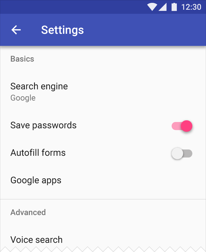 Material Design 开关使用辅助色