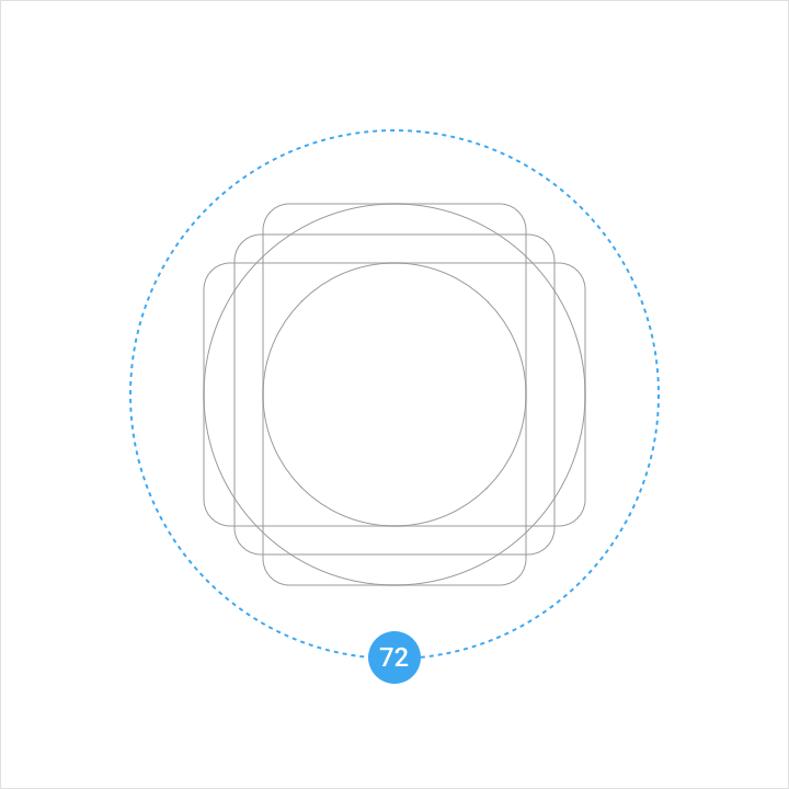 Material Design icons with independent foreground and background layers